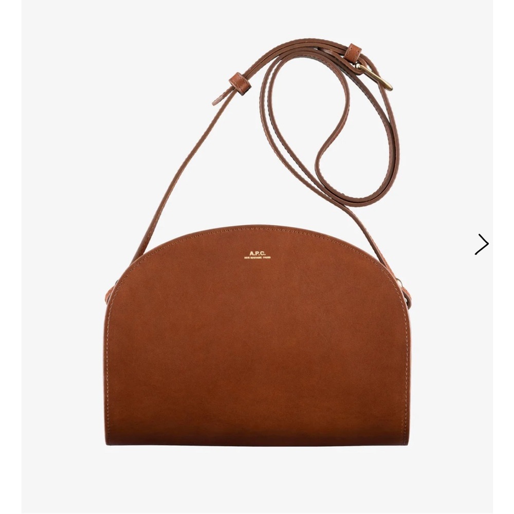 A.P.C. Demi-Lune Bag in Hazelnut